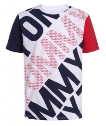 Tommy Hilfiger White Tommy Insignia  Allover Tee